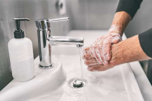 Foto: Hände waschen